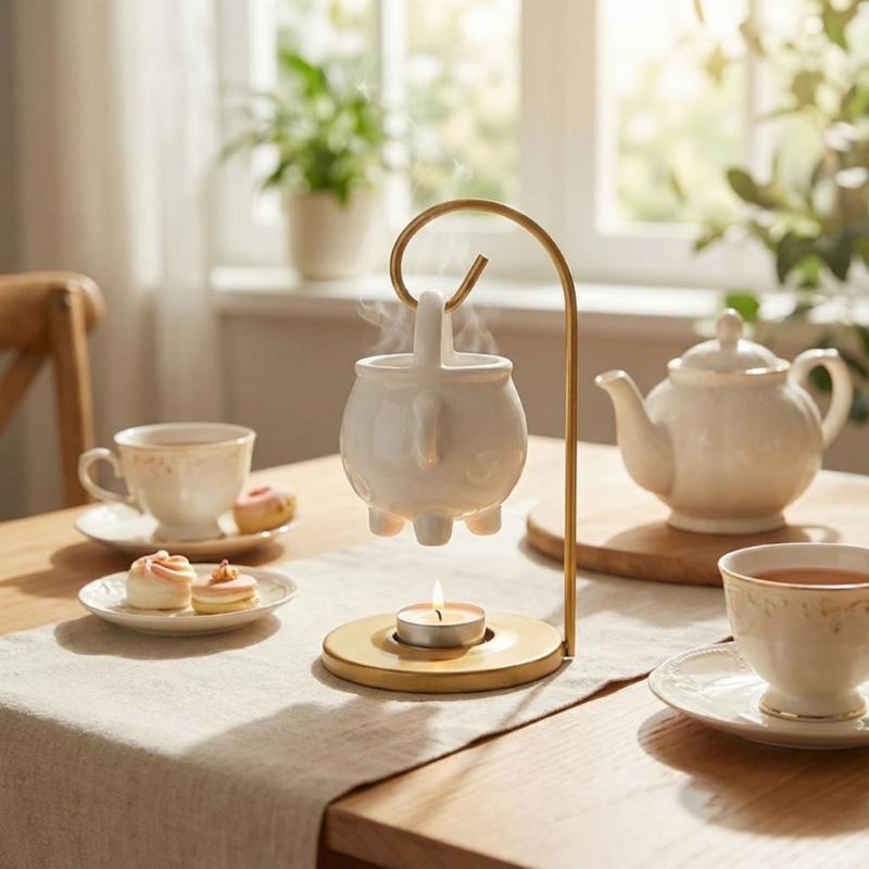 Duftwachsbrenner Ätherisches Öl Brenner,Ölbrenner Teelicht Wachswärmer Aromatherapie Halter Kerze Duftdiffusor