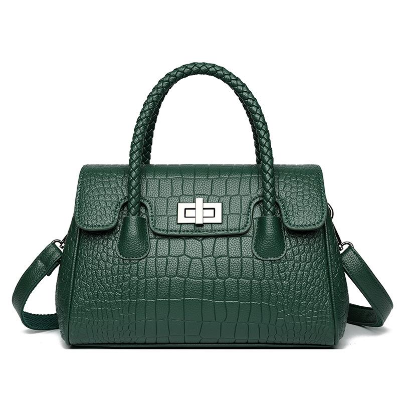 Fashion Crocodile Shoulder Bag Women High Capacity Crossbody Bag Ladies Luxury Brand Designer Leahter Handbags Commute Tote Bag