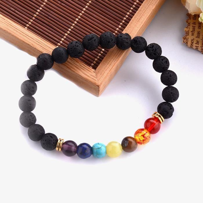 7 Chakra Healing Balance Beads Bracelet Yoga Bracelet Rw9721