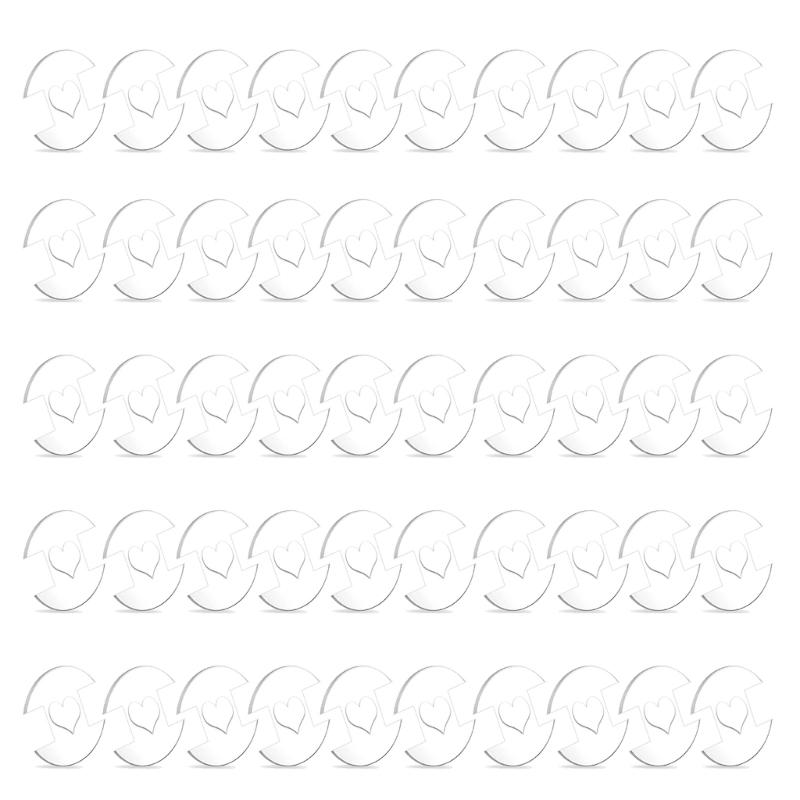 

50Pcs Acrylic Buttons for Hat, 20mm Acrylic Buttons for Crafting Round Buttons, Knit Hat Making Fasteners Tool 1