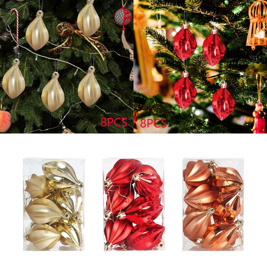 8Pcs Christmas Pendant Mini Christmas Tree Hanging Christmas Tree Decoration for Festival Fall Party Favors Bedroom Living Room