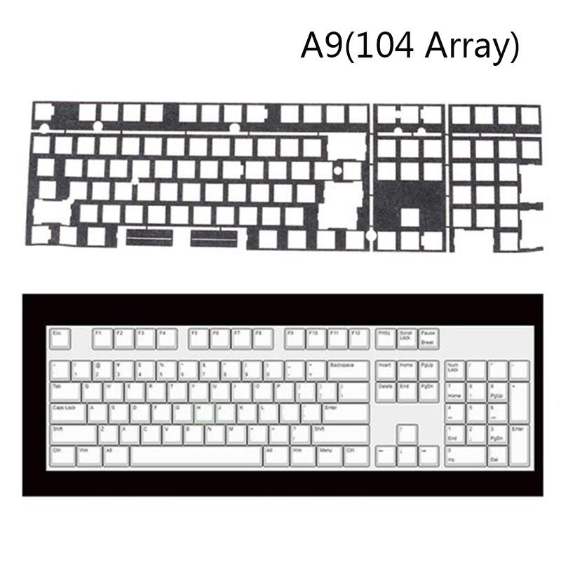 Foglio smorzatore di rumore per interruttore, cuscinetto morbido, spugna di schiuma per tastiera meccanica