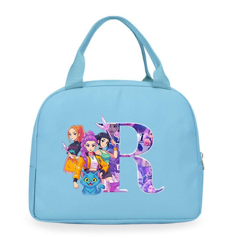 Kinderen Meisjes Kpop Rumi Zoey Mira Derpy Sajaboys Bedrukt Student Waterdicht Maaltijd Lunchbox Tas Casual Handtas