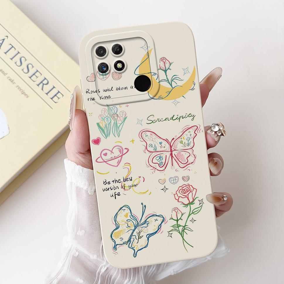 For Realme Narzo 50A Case Silicone Soft TPU Shockproof Cartoon Pattern Phone Casing For Realme Narzo50A  RMX3430 Case Back Cover