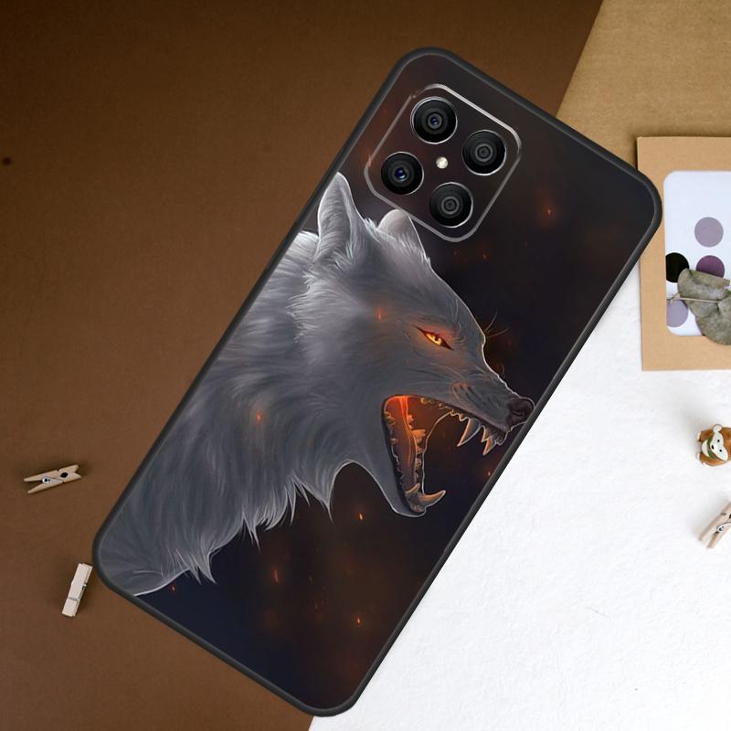 Wolf Art Case For Honor 400 Pro 200 50 70 90 X9a X9b X9c X9d X8a X8b X8c Magic 7 Lite 5 6 8 Pro Cover