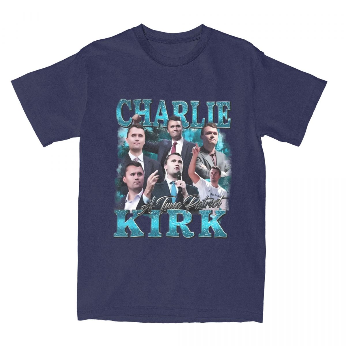 

Streetwear Charlie Kirk A True Patriot T-Shirt For Men Women Cotton Short Sleeve Round Neck Summer Clothes 4XL