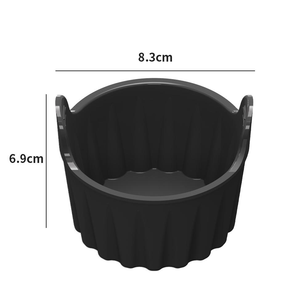 Reusable Large Muffin small mold Air Fryer Egg Moulds Silicone Cake Mold Non-Stick Air Fryer Microwave Silicone baking cup чёрный