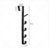 Hanger Connection Hook Behind Door Hook Bag Hanger Household Dormitory Storage Wall Hanging Door Long Row Hanger