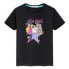 kpop demon hunters Print 100%Cotton t shirt for kids boy 10year y2k Saja Boys Kawaii Tees Cute Tops anime Short girls clothes