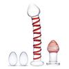 Glass Dildo, Butt Plug and Balls - Glas Mr. Swirly Set
