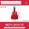 M3M4 Aluminum Alloy Hand-Tightening Flat Head Knurled Adjustment Screw Bolt
