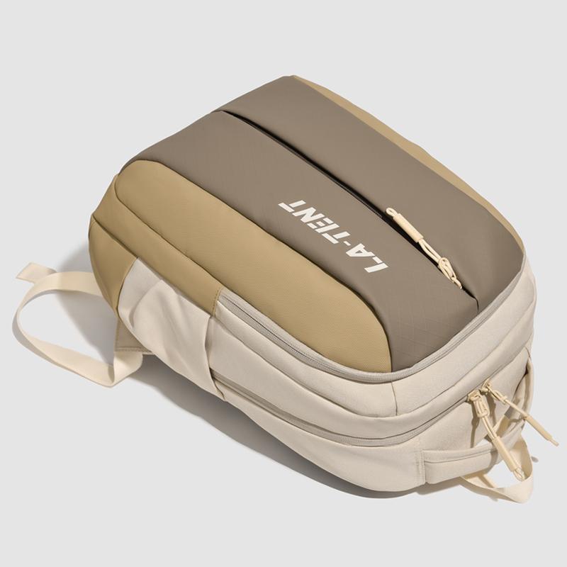 Contrast Color Backpack Men's Large Capacity Multi-compartment Schoolbag Women's Outdoor Sports Travel Backpack