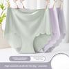 Plus Size Women's Summer Thin Ice Silk Non Mark High Waist Pure Cotton Antibacterial Crotch Briefs