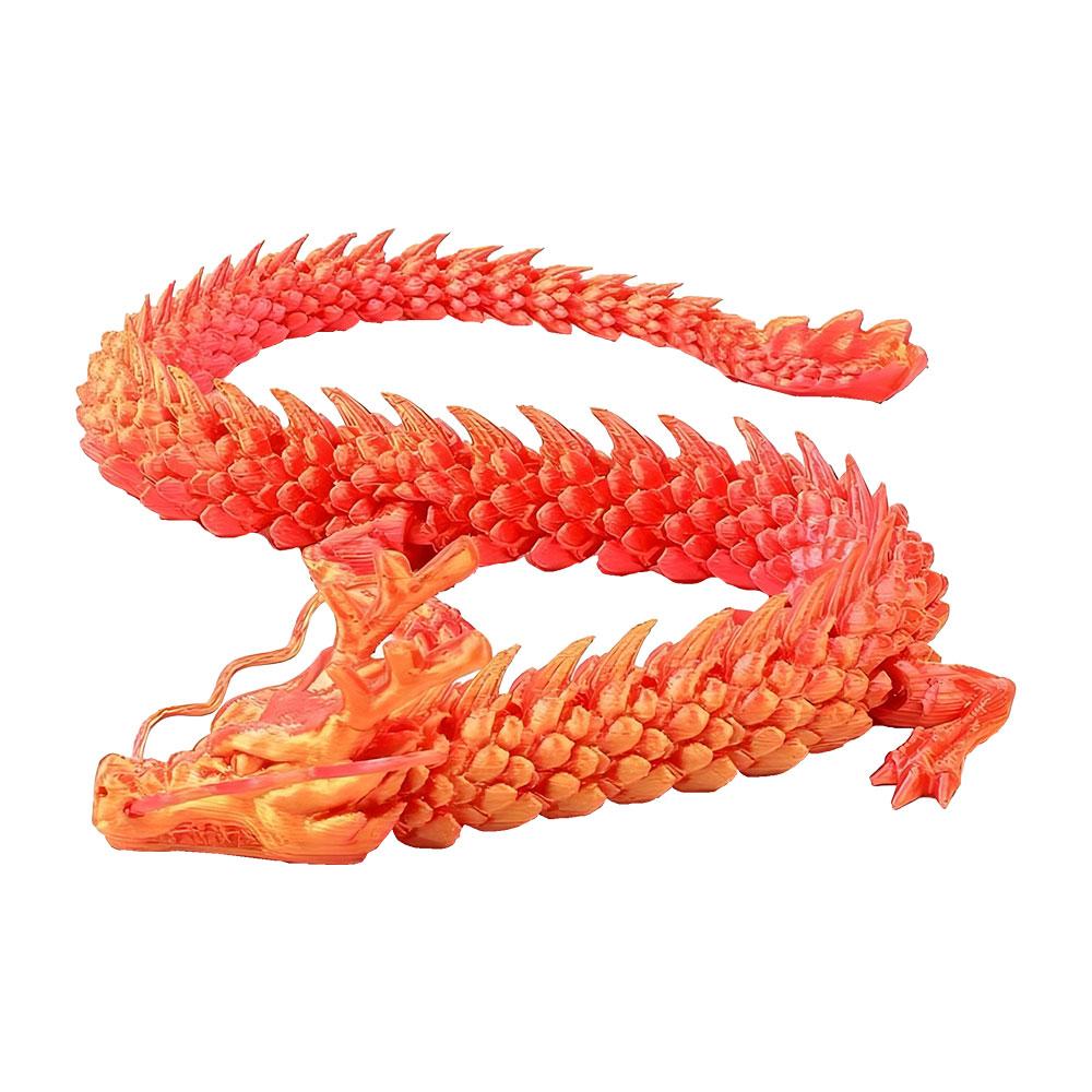 

3D-печатный китайский дракон с подвижными суставами по всему телу, предметы домашнего обихода и украшения, достойные коллекции, креативные игрушки