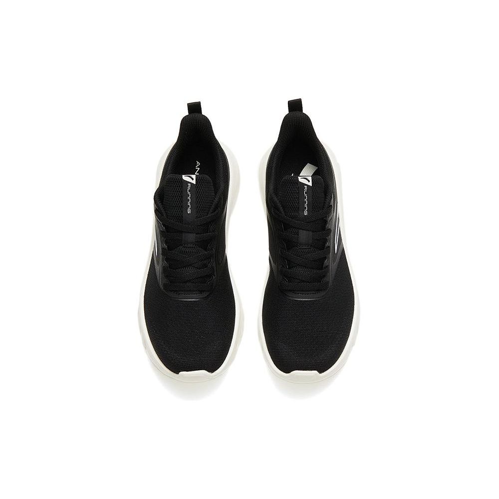 Anta Comfortable Non-Slip Durable Low-Top Running Shoes Women Sneakers Black White 122325575-1