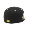 NEW ERA Cap 59FIFTY 15125547 N836FF309 New York Mets Black Stone Side Patch MLB Onspotz Exclusive Under Visor Flat Visor Unisex Two-Tone