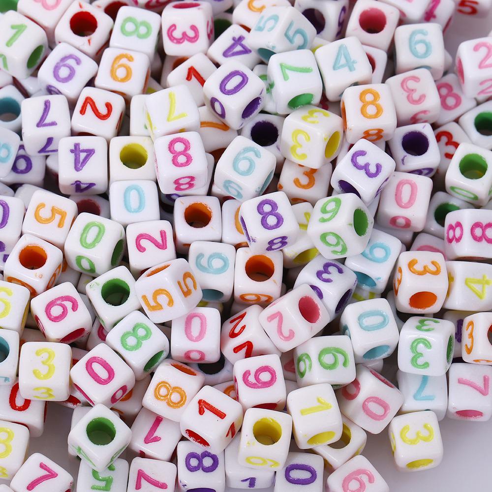 Acrylic Letter Beads for Kids' Jewelry Making – Educational DIY Beading Accessories