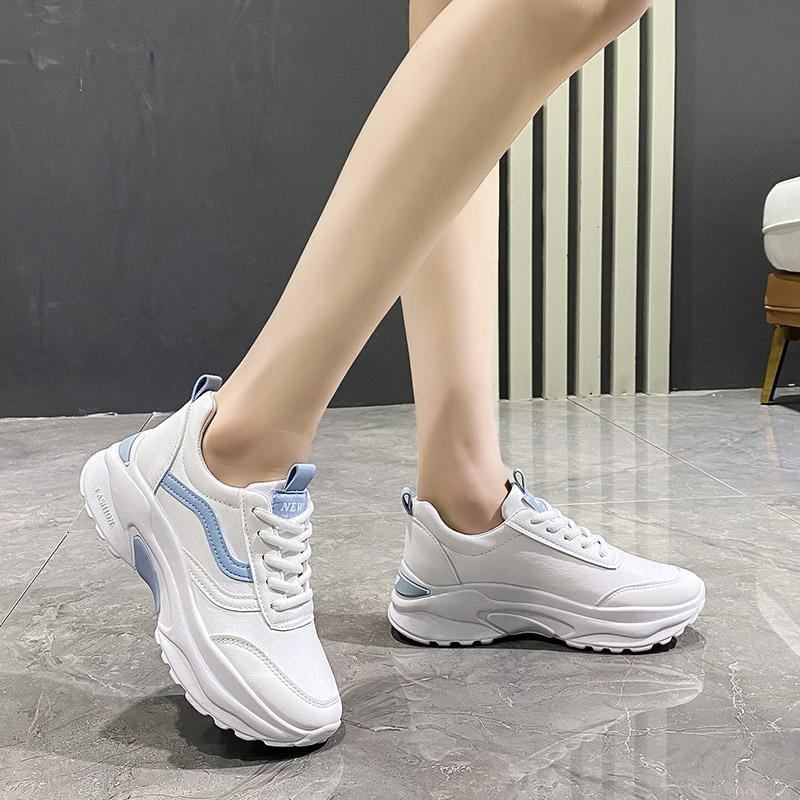 New Fashion Sneakers Women Simple Breathable Walking Mesh Flat Shoes Sneakers Women Gym Vulcanized Shoes White Female Footwear