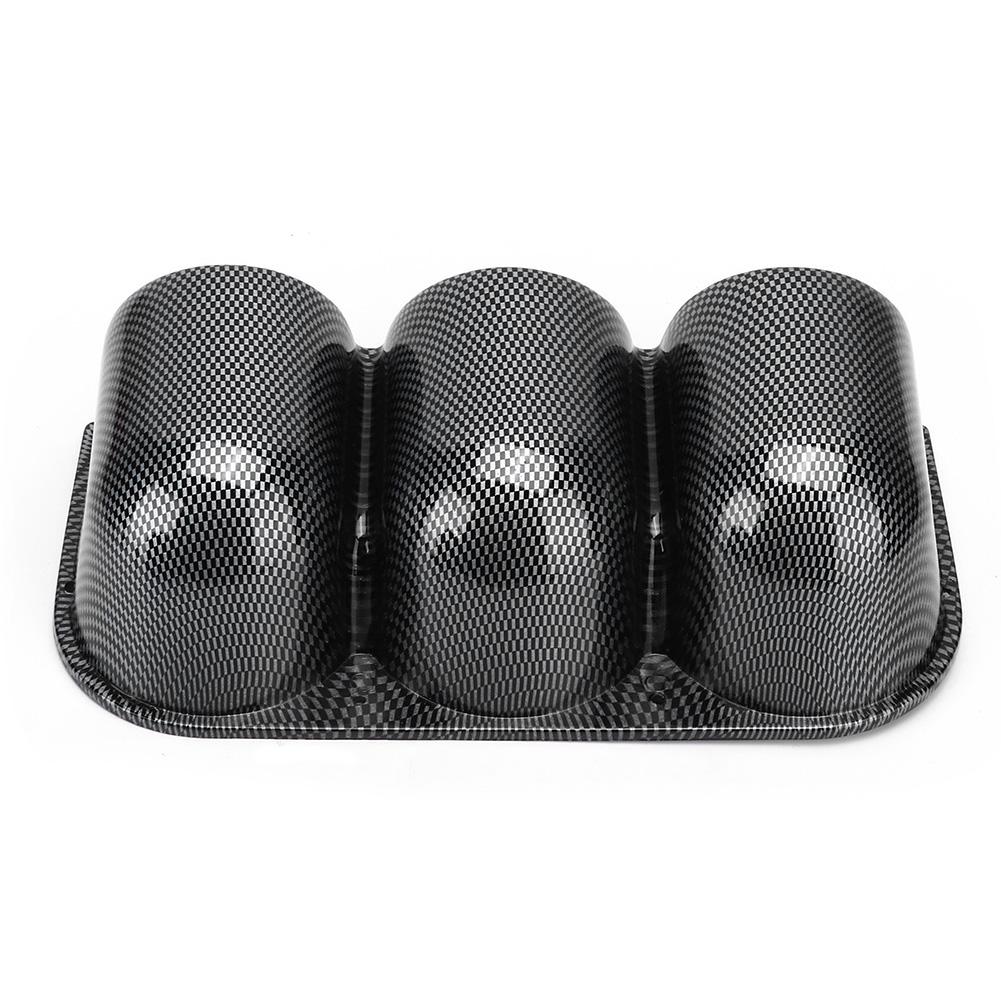52mm 2in 3‑Hole Triple Gauge Mount Holder Carbon Fiber Style Auto Car Dash Meter Pod