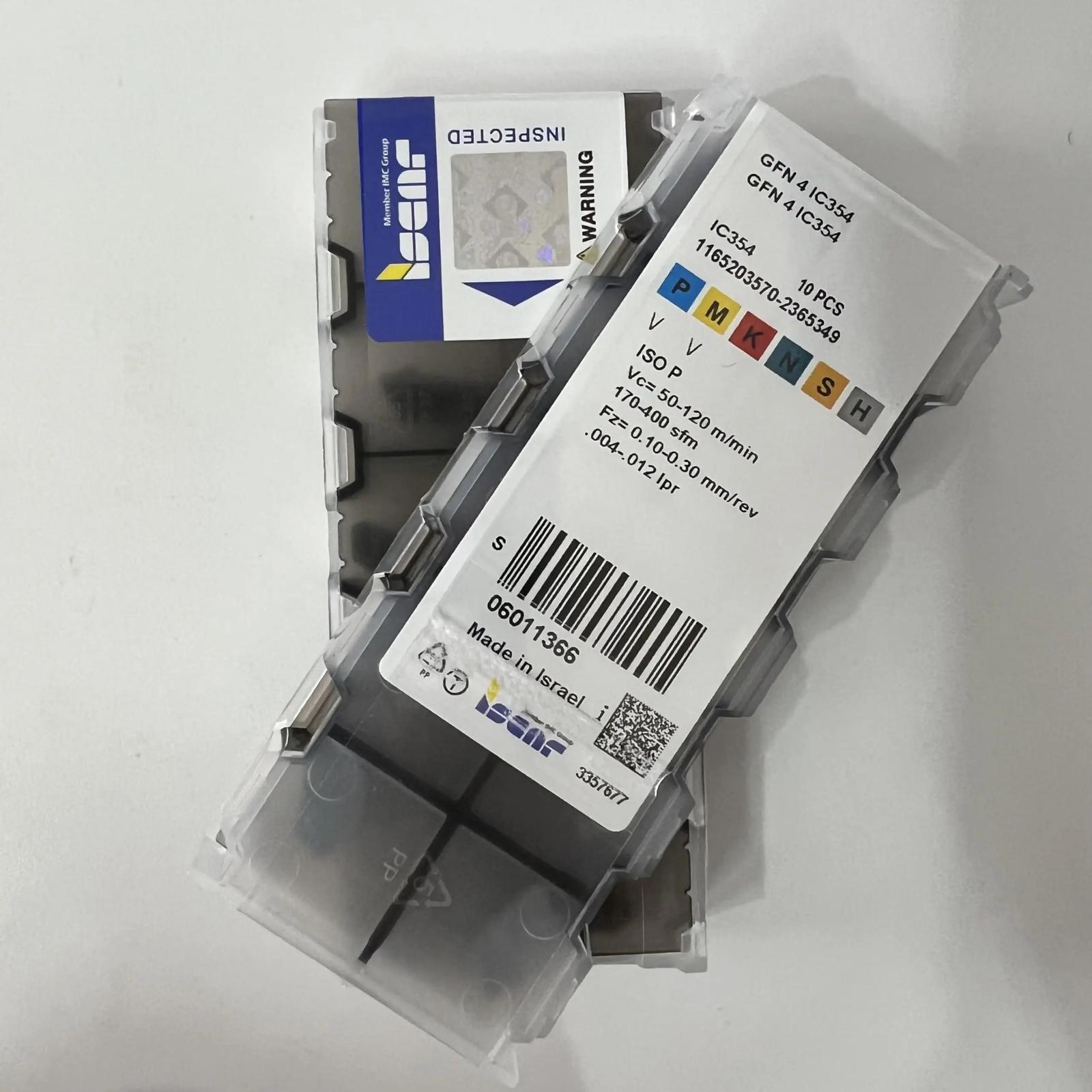 

ISCAR / GFN4 IC354 Industrial indexable carbide inserts 10 Pcs