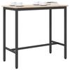 Natural Table 100 x 50 x 91 cm Engineered Wood and Steel