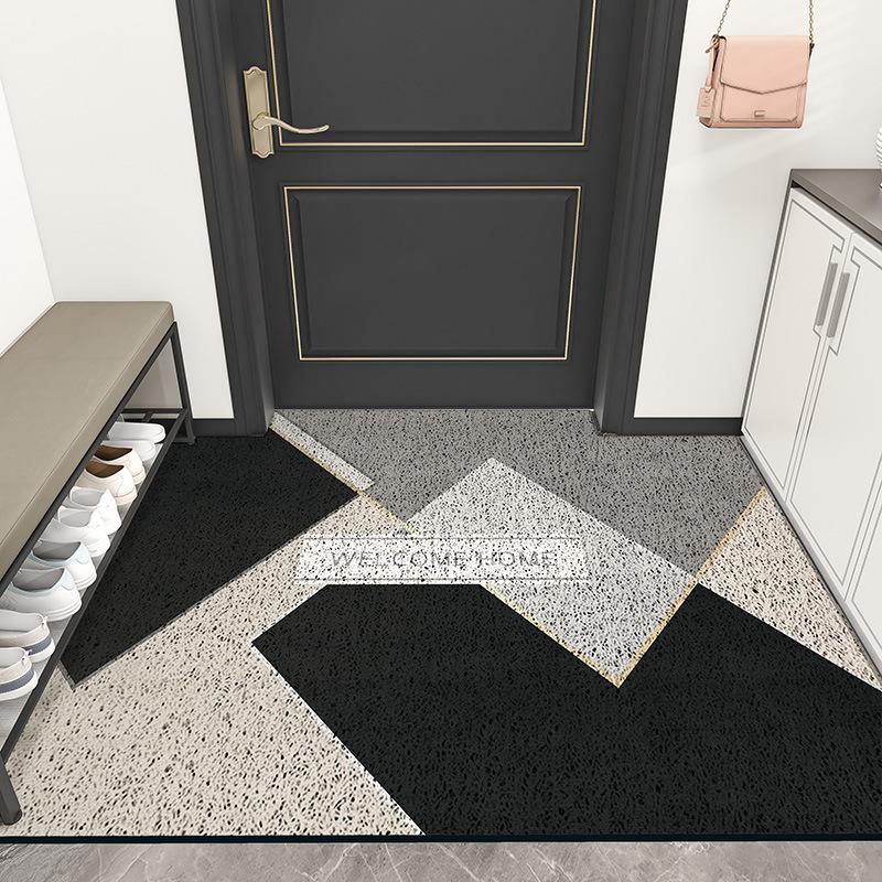Entrance Door Mat Floor Mat Household Foyer Entrance Mat Wear-resistant and Anti Slip Foot Mat