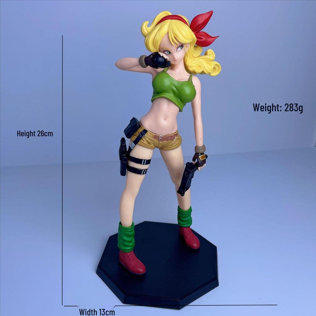 Green Dragon Ball Figure with Golden Hair & Blue Android GALS Series