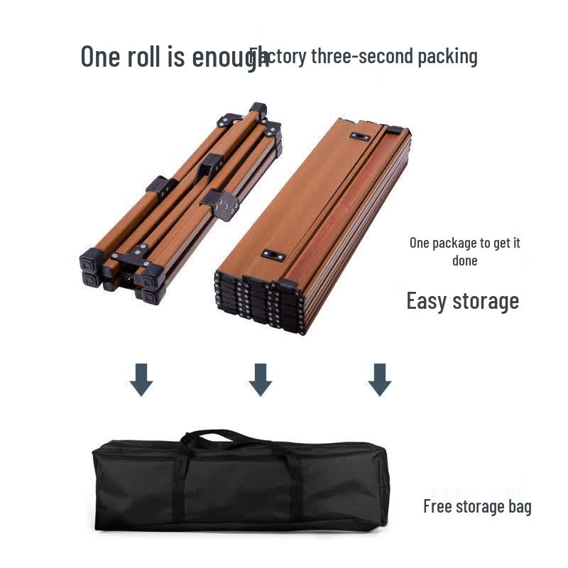 OIMG Outdoor Folding Roll-Up Camping Table