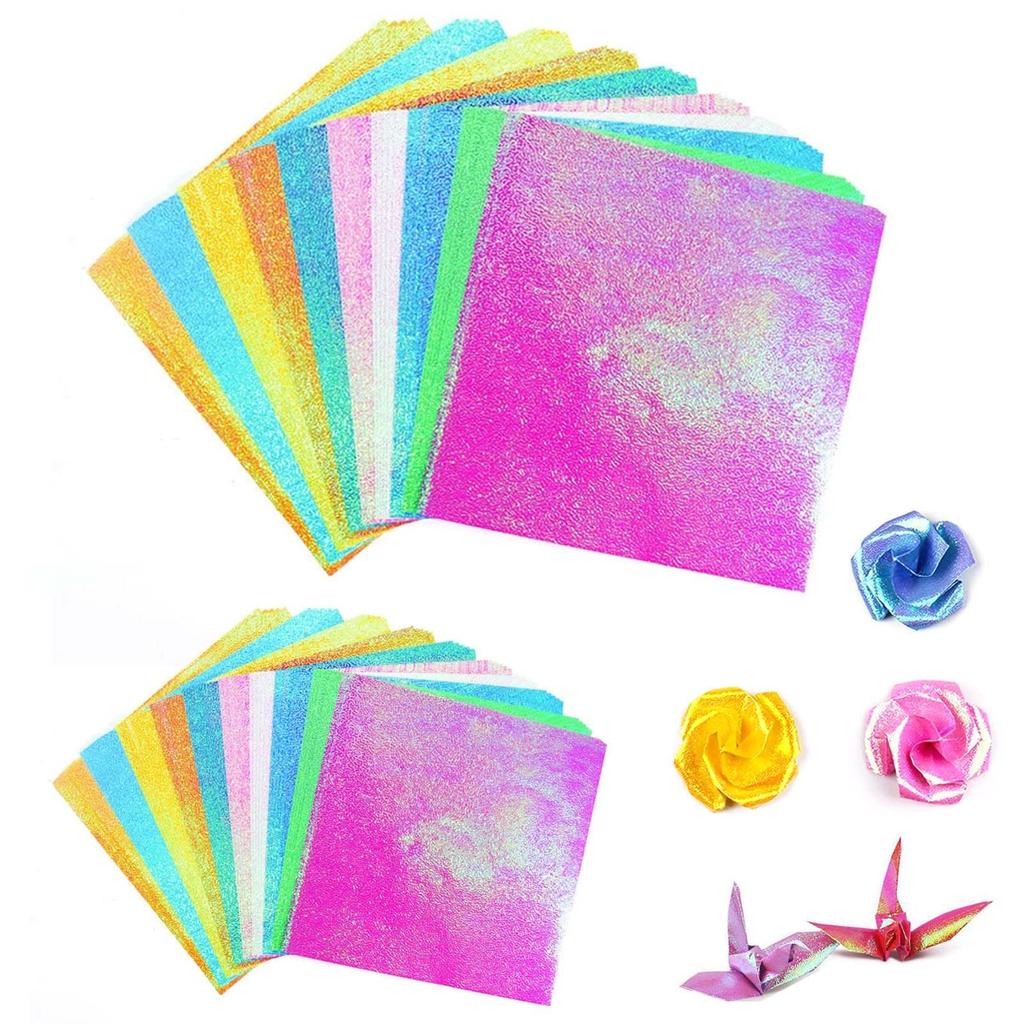 PAVIKE Origami Paper Set Large Collection of Cute and Colorful Origami Paper for DIY Handmade Paper Folding and More Arts and DIY Crafts (100 Sheets)