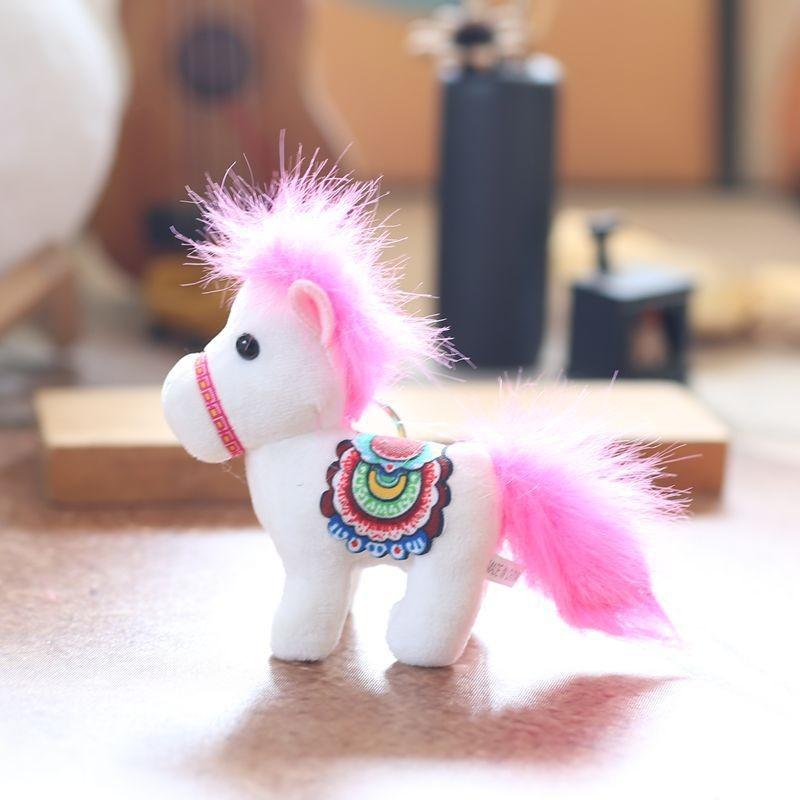 Horse Cute Mini Plush Keychain Pp Cotton Stuffed Animal Toy Gift Kids For