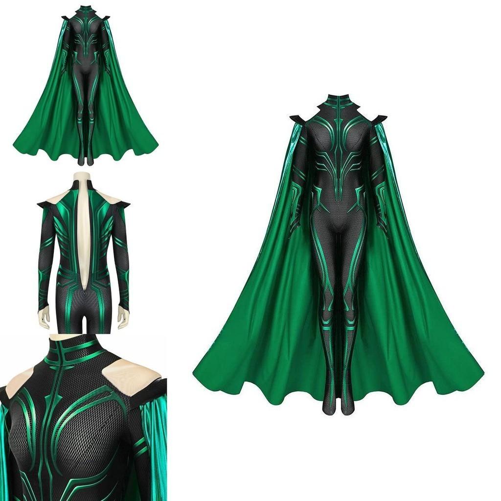 Thor3 Ragnarok Hela Adult Children's Bodysuit Cloak Halloween Costume Perfect For Role Play And Stage Performance
