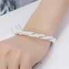 Yibaijia Silver-Plated European & American Braided Mesh Bracelet