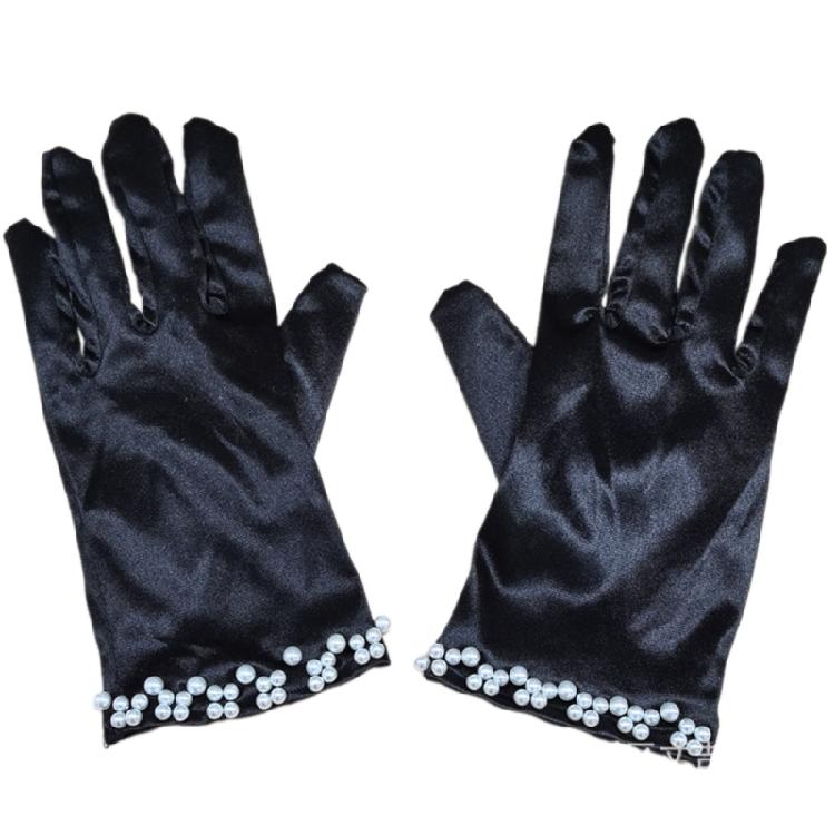 Evening Galas Short Gloves Lady Stage Performances Wrist Length Wedding Gloves
