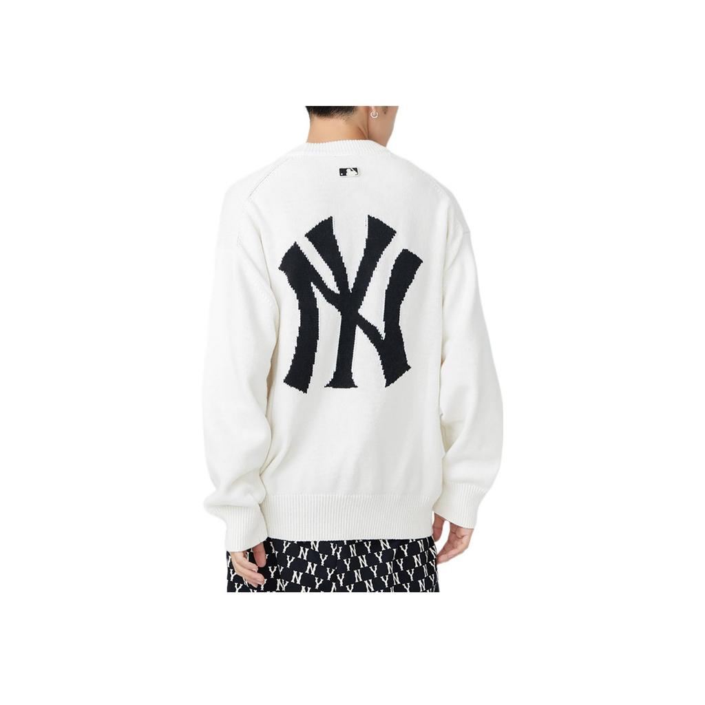 New MLB New York Yankees Sweaters Unisex Cream 3AKPB0126-50CRS