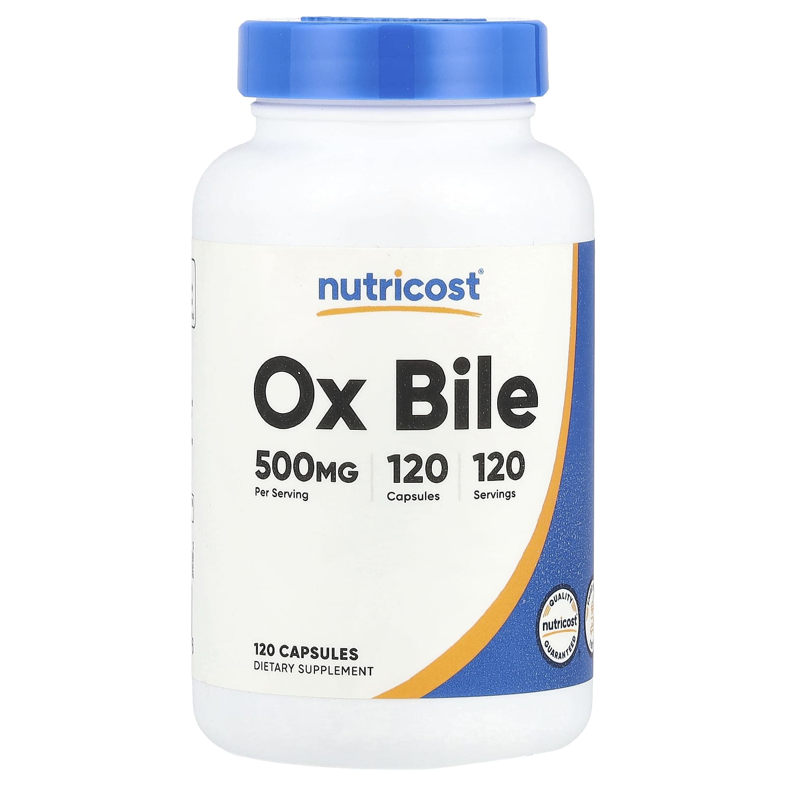 

Beef Bile, 500Mg, 120 Capsules