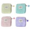 Cute Cosmetic Storage Bag Quilted Flowers Designed Cosmetic Bag Soft Comfortable Makeup Bag for Lipstick Jewelry Pouch