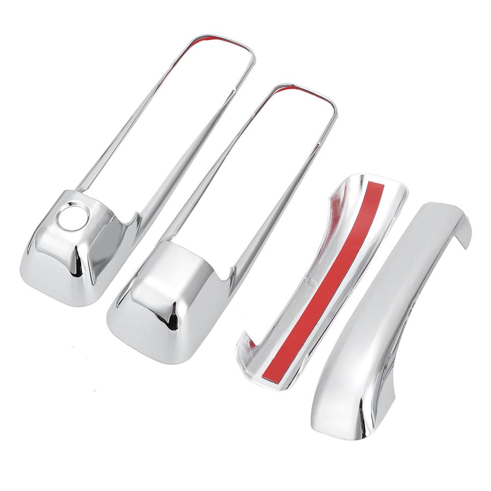 Chrome Door Handle Trim Cover 2 Door with 1 Keyhole Fit for Dodge Ram 1500 2009 2015