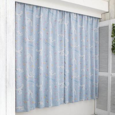 Cinnamoroll Cinnamon Level 2 and 100 X Set of Machine Cute Girl Light-Blocking Heat-Shielding Curtains, 135cm, 2,, Washable, Character,