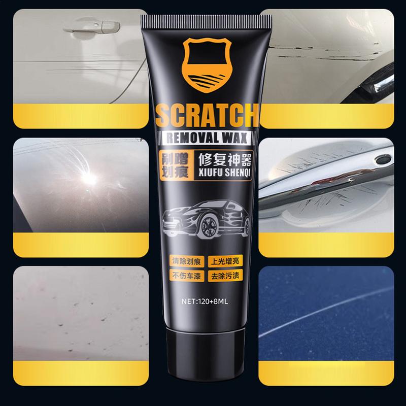 128ml Car Scratch Repair Wax Scratch Remover Car Polishing Wax Cleaning Brush Cloth Car Paint Scratch Repair Supplies Beauty Wax