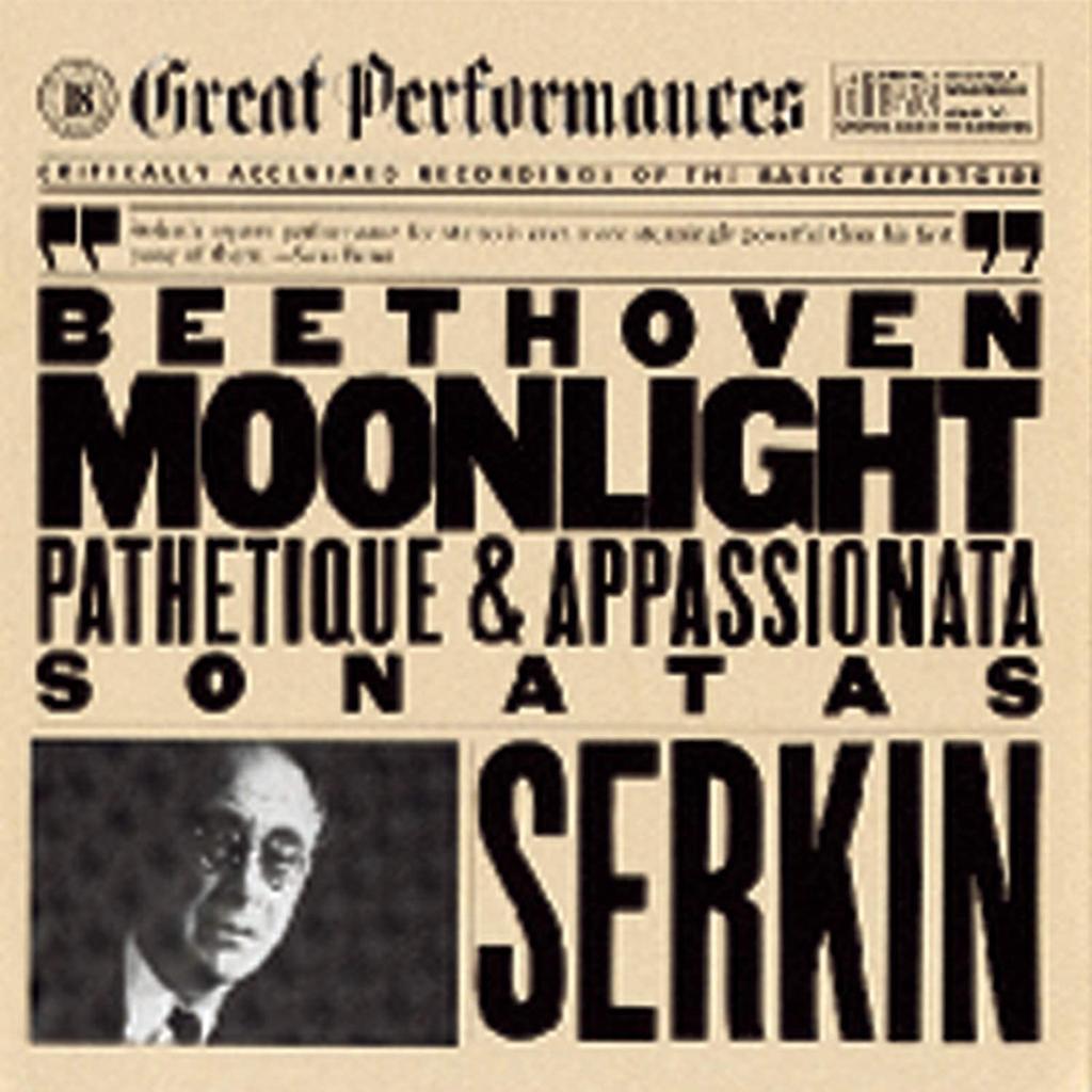 CD BEETHOVEN; SERKIN - Moonlight, Pathetique & Appassionat US Classical Used