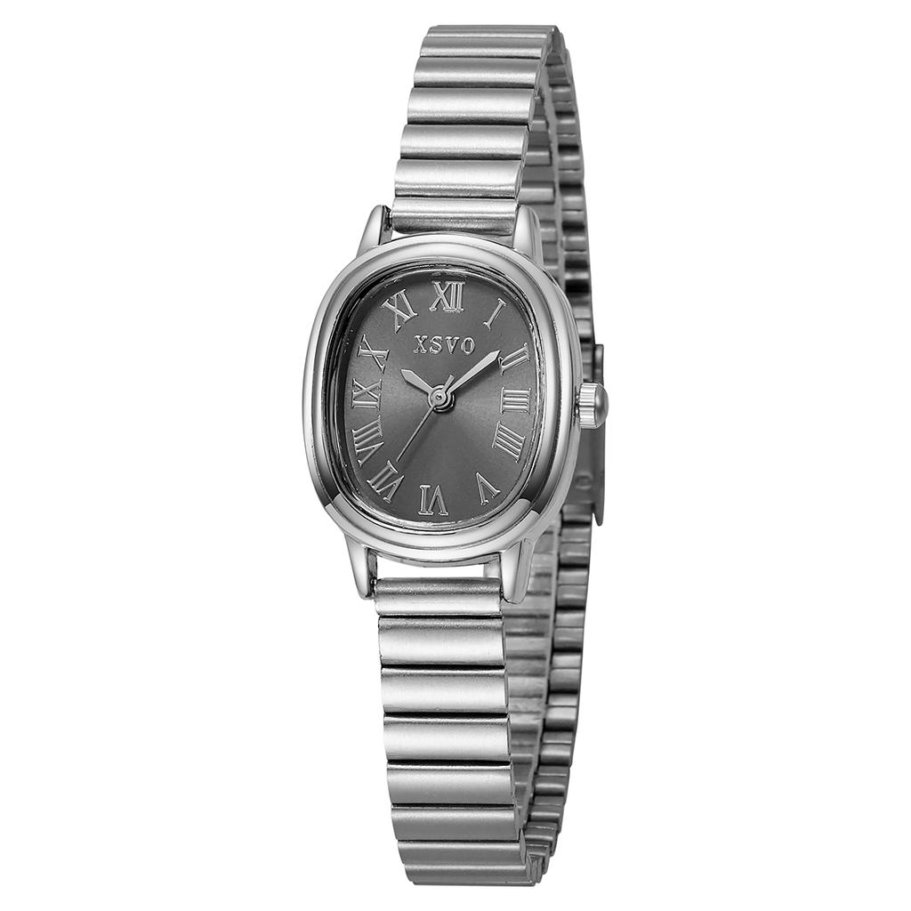 Fashion Light Luxury Leopard Roman Numerals Oval Quartz Watch for Women for Christmas and Halloween Gifts