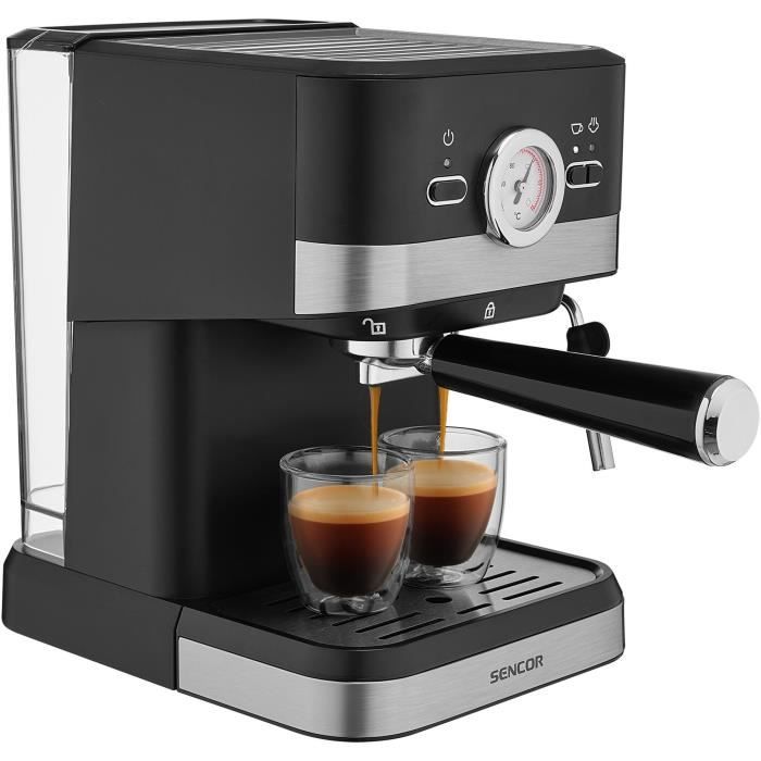 Espresso Machine - Sencor - SES 1721BK - 1050 W - 20 Bars - Black