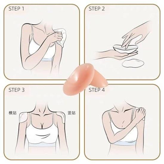Shoulder Pads Narrow Shoulders Solutions Silicone Self-adhesive Slip Prevention Enhances Line Daily Formal Suit