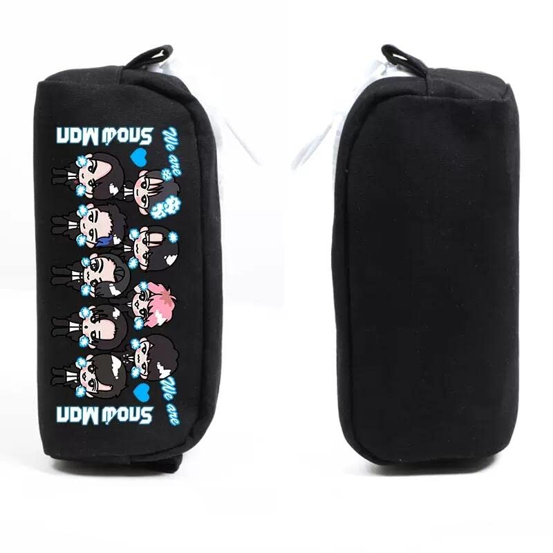 Pencil Case Snowman Meguro Ren Watanabe Shota Mukai Koji Abe Ryohei Pen Holder Pencil Case Makeup Pouch Snowman Cheering Goods Storage Bag Stationery