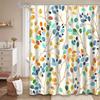 Watercolor Leaves Shower Curtain - Anti-Mold, Waterproof Bathroom Decor, Unique Gift, Stylish Design, Vibrant