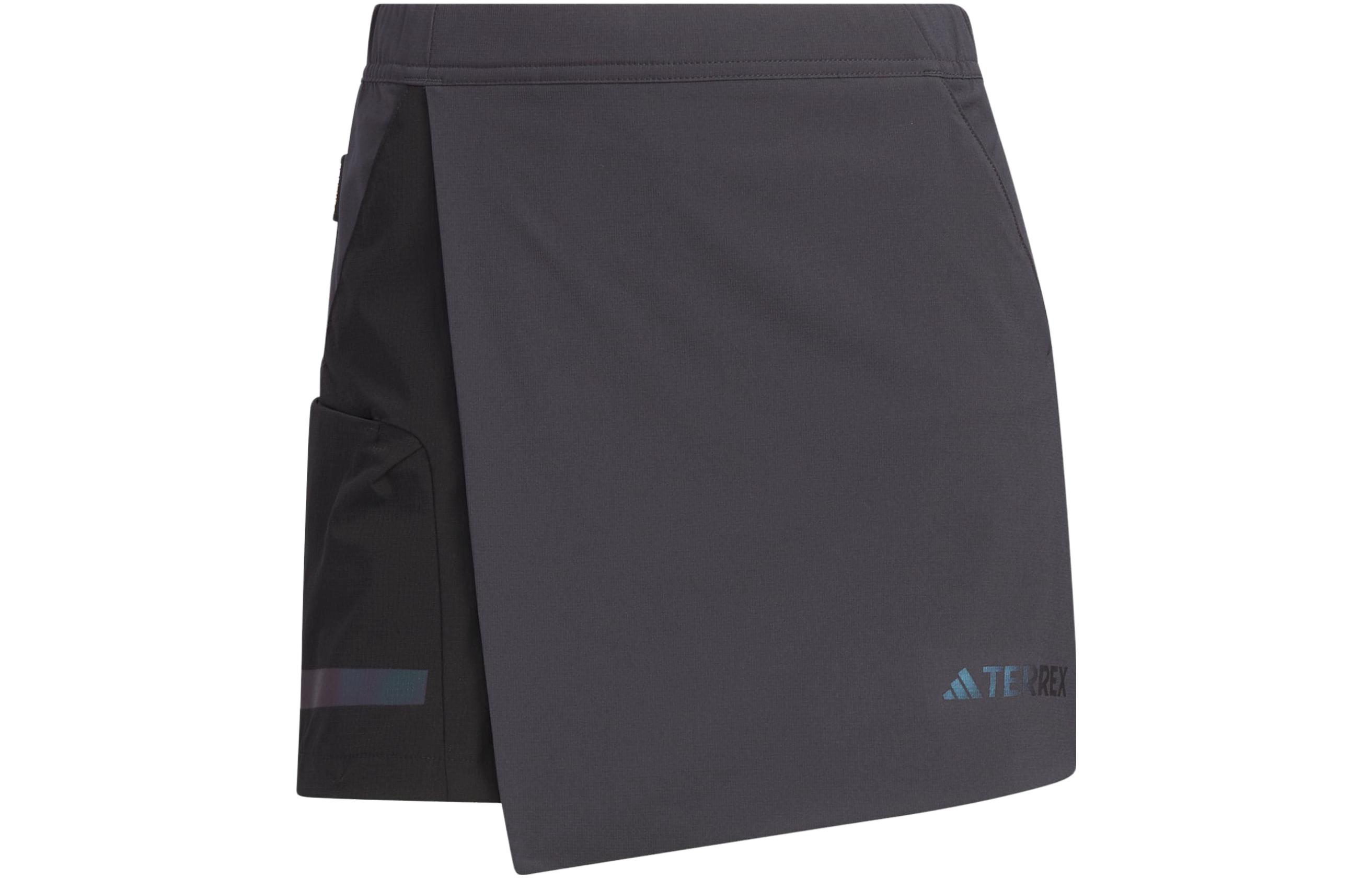 Adidas Повседневные Короткие Юбки Женские Черные IC1973 XL