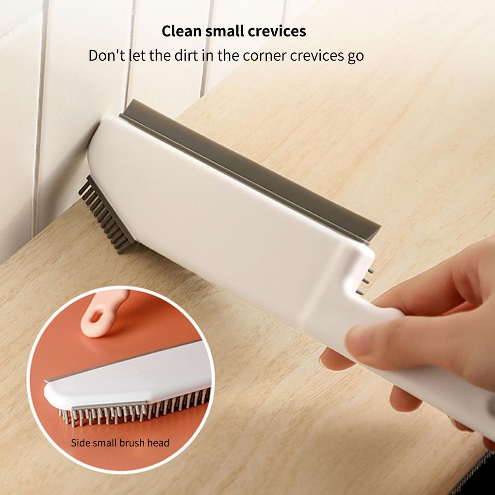 Cleaning Brush Window Dust Removing Brush Handle Plastic Glass Kitchen Scraper