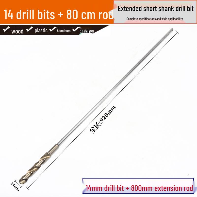 1-Meter Extra Long Twist Drill Bit with Small Shank for Deep Hole Woodworking and Tree Drilling