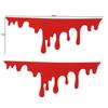 PET Red Blood Car Headlight Sticker Halloween Dripping Blood Vinyl Decal  Window Trunk Bumper