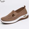 Chaussures d'été pour femmes Respirantes à semelle souple Chaussures pour femmes à enfiler en tissu grande taille 35-43 chaussures pas chères liquidation